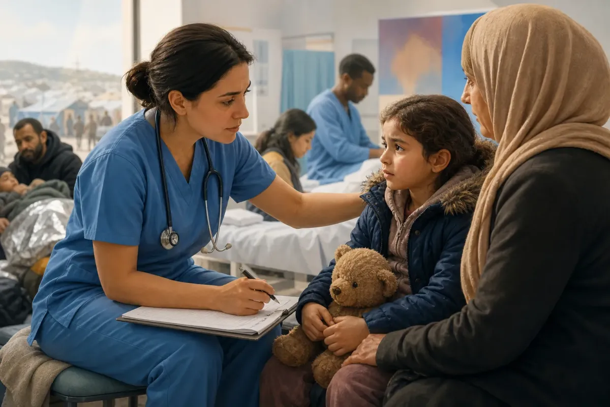 In ihren Schuhen: Die Gesundheit von Geflüchteten in der humanitären Krise verstehen